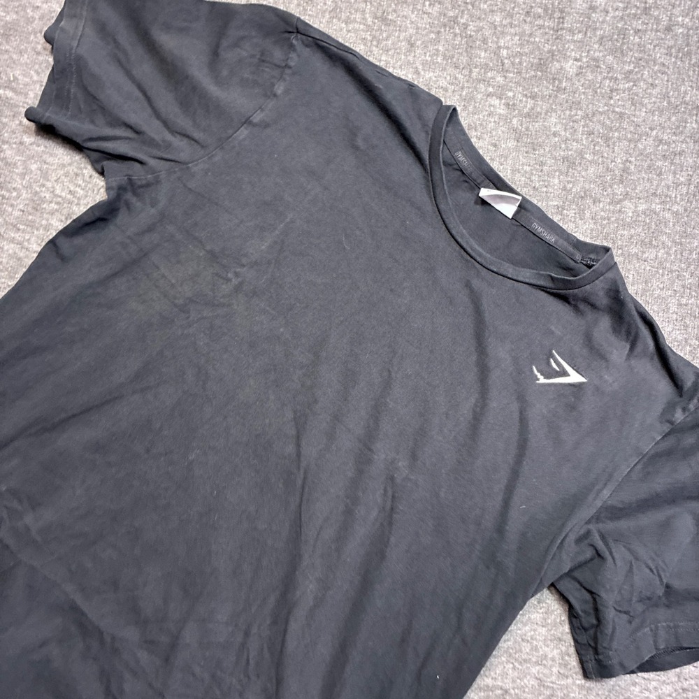 Gymshark T-Shirt Mens XL Black Short Sleeve Logo Athletic